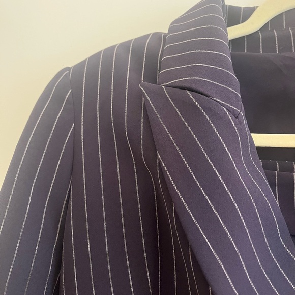 Navy Pinstripe Suit Set - Picture 7 of 8